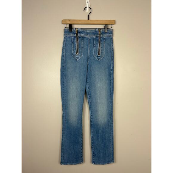 Mother the Double Zip Dazzler Ankle Jeans Were All in this Together Wash 25 - Picture 3 of 11